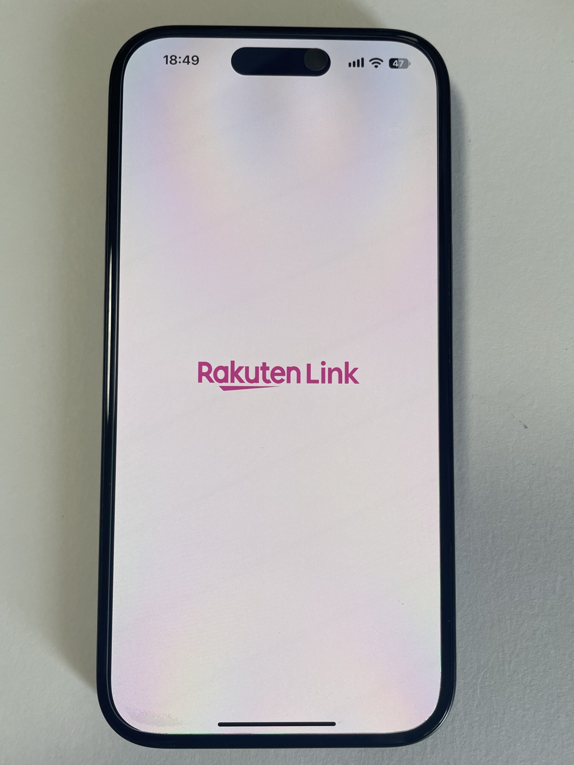 iPhoneでRakuten Link(楽天リンク)を起動した画面